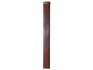 Kvadratinis stulpas – dažytas, cinkuotas, RAL 8017; 40 x 60 x 2000 mm