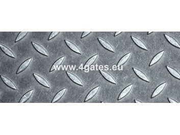 Tread plate (checker plate) - Black; 6,0*1500*6000 mm