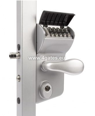 Pasukamų vartų mechaninis užraktas LOCINOX VINCI / nuo 40 mm iki 60 mm kvadrato